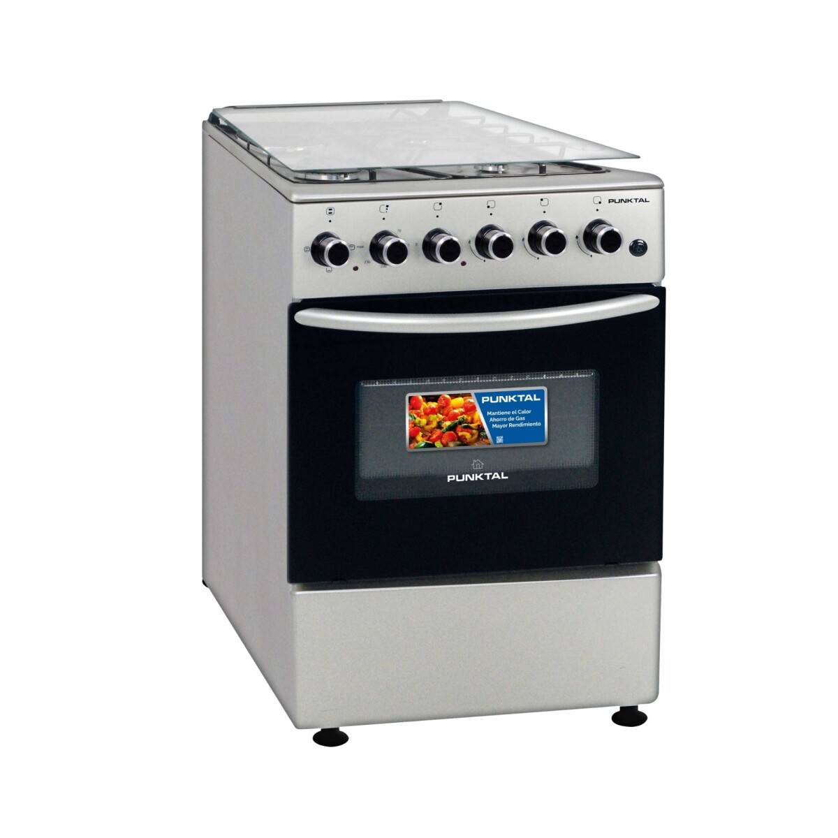COCINA INOX 3H + DISCO, HORNO ELÉCTRICO – ENCENDIDO - 50x55x83cm. - acero inoxidable 