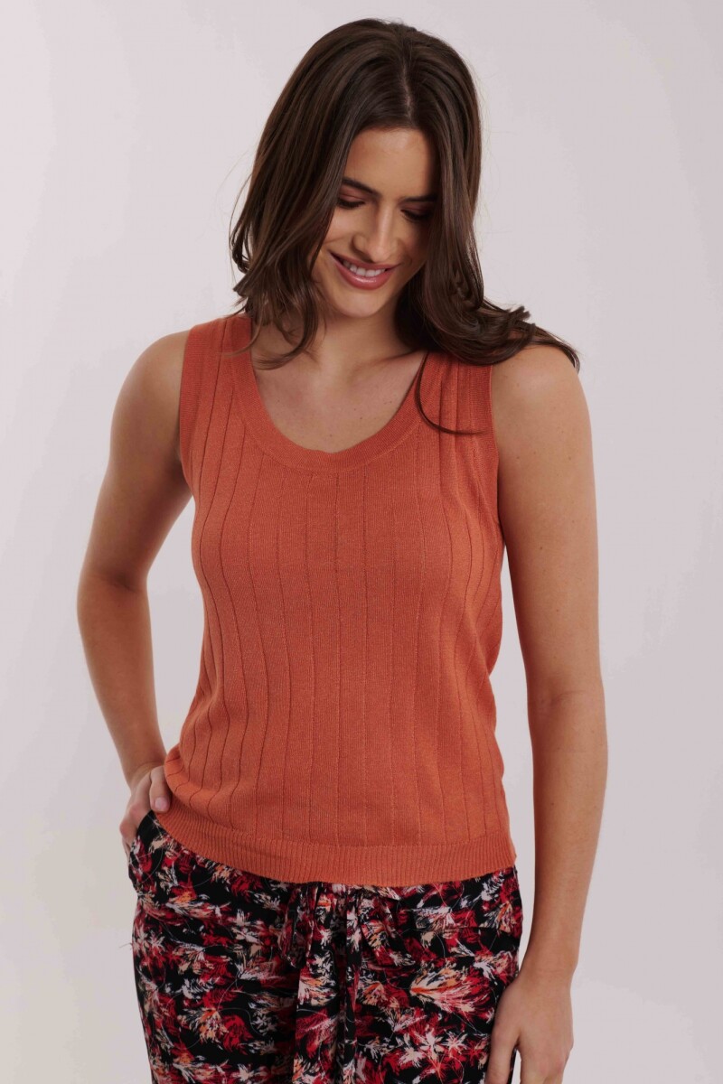 TOP TEJIDO NORMA LADRILLO