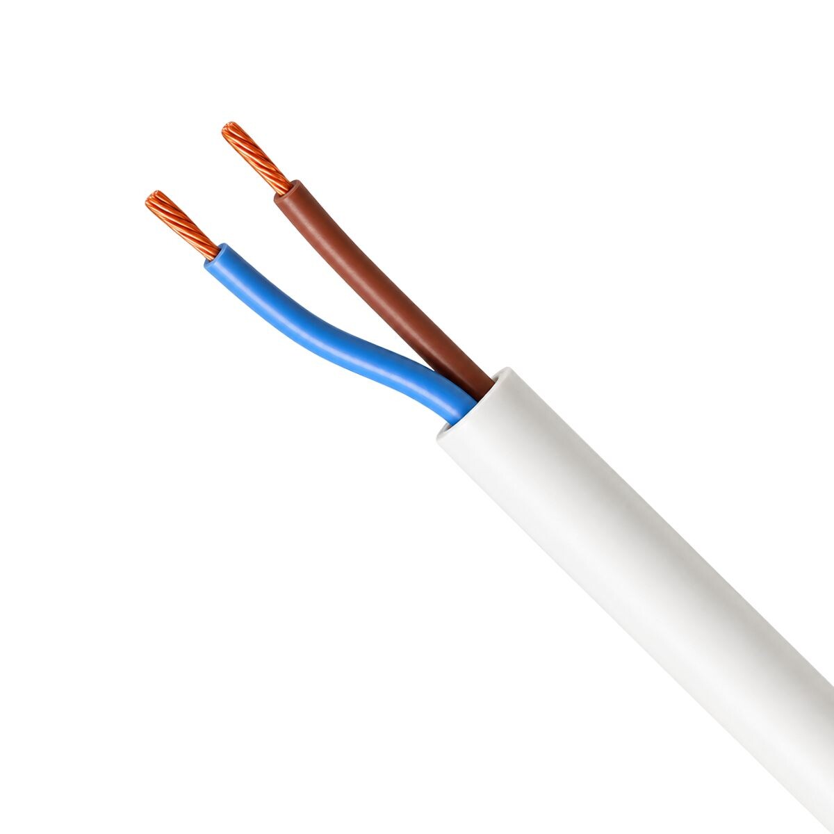 CABLE BAJO GOMA 2X1 METRO Blanco