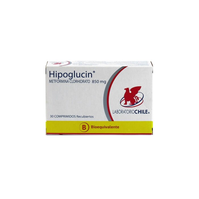 HIPOGLUCIN 850 MG. CJ X 30 COMP. única