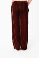 PANTALÓN RELAXED FIT EN VELVET Violeta