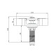 ENJUAGADOR DE VASO PARA PILETA COCINA EN BRUSHED NICKEL 000