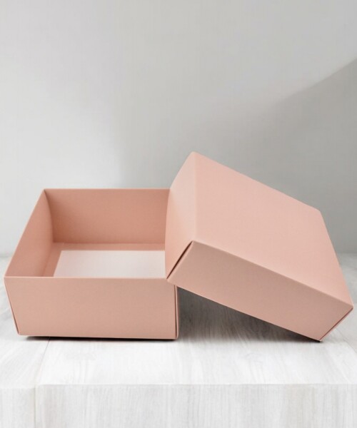 Caja Cuadrada 12x12x6 cm NUDE