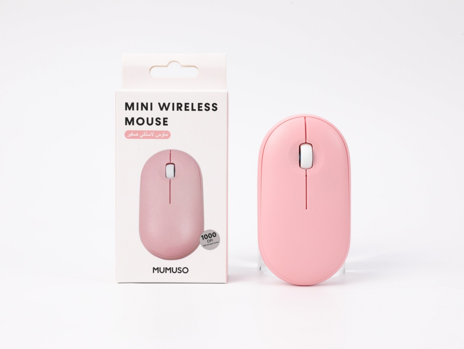 MINI RATÓN INALÁMBRICO (A PILAS/ROSA) 
