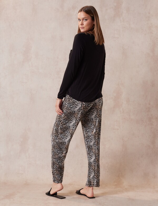 Pijama Con Pantalón NEGRO/MULTI