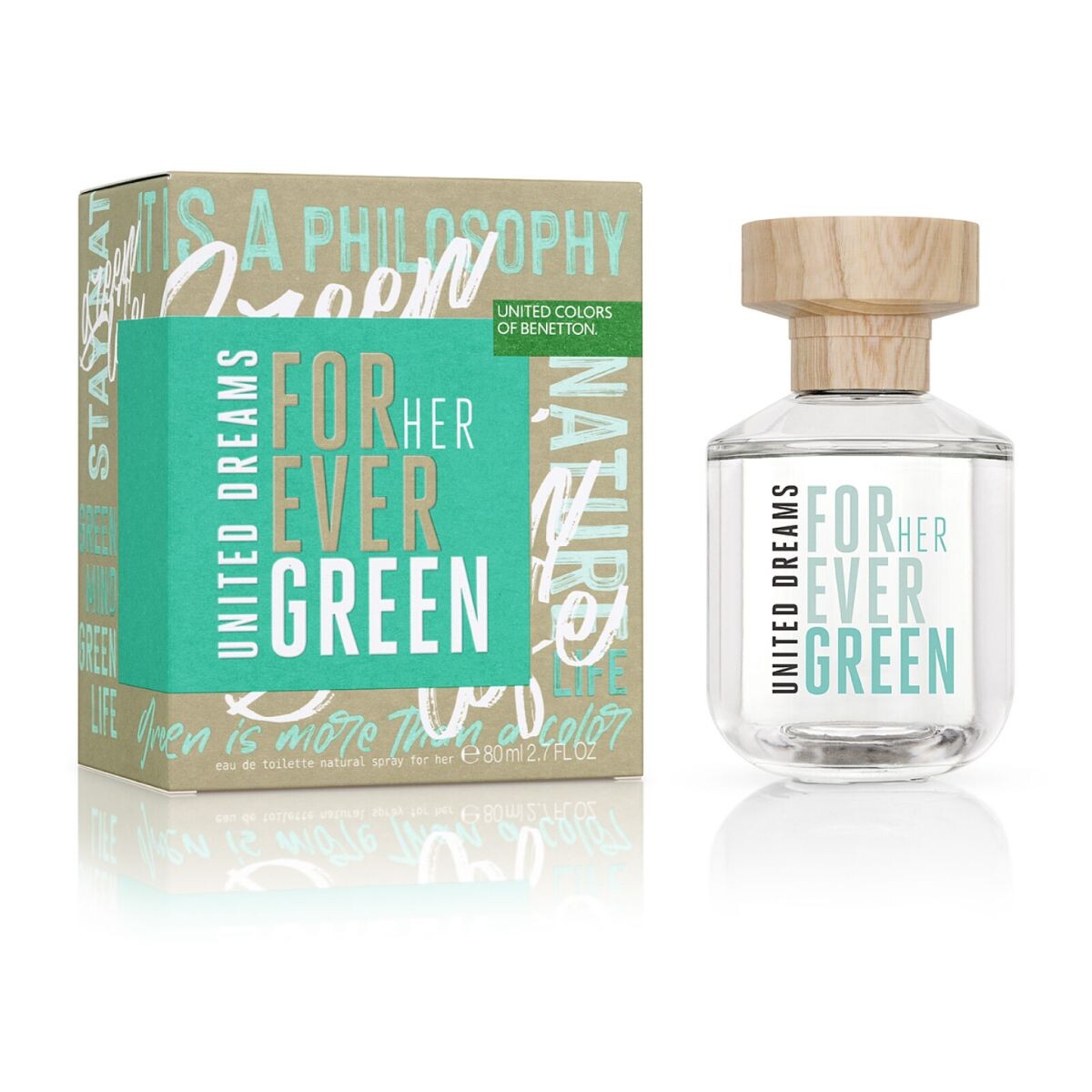 Perfume United Colors Of Benetton United Dreams Forever Green Her EDT 80 ML 