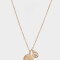 Cadena Corta con Dije Capsula Especial Cadena Corta Con Dije Cancer - Dorado