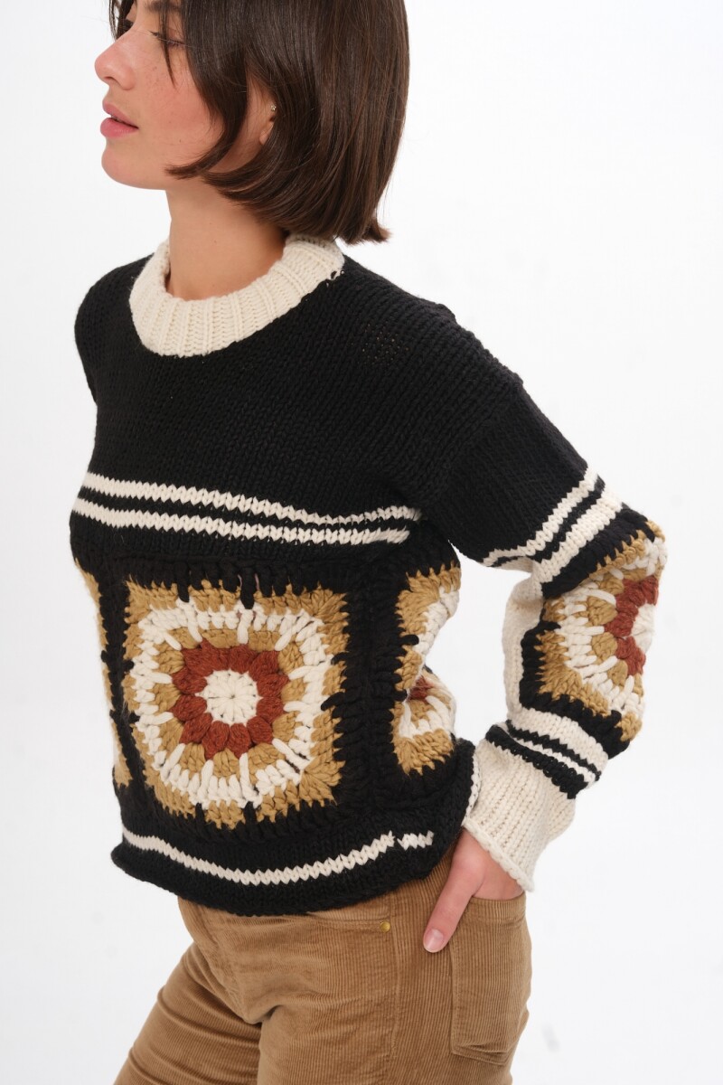 Sweater Cañada Negro Patch