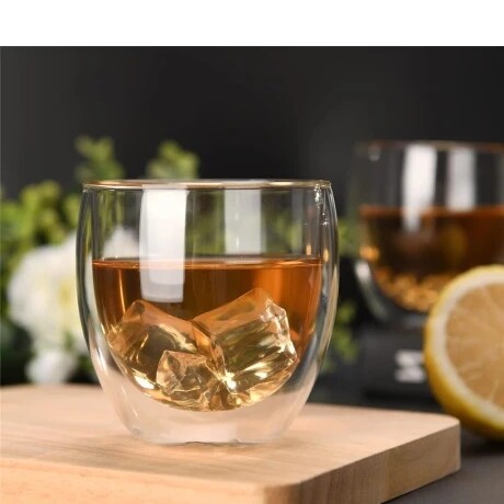 SET DE 2 VASOS, DOBLE PARED 200ML BOROSILICATO VERENA 001