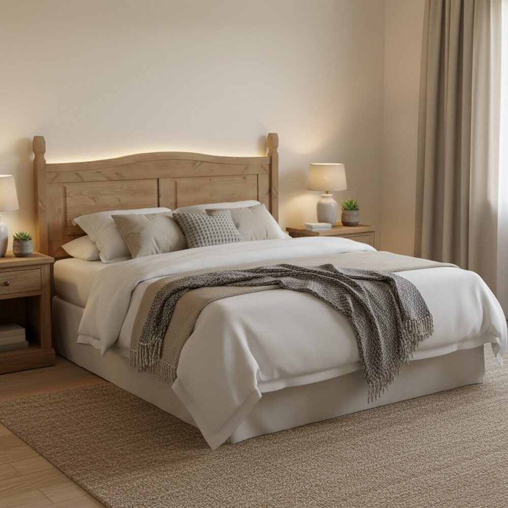 RESPALDO CABECERA DE MADERA MACIZA - LÍNEA AMERICANA MADERA