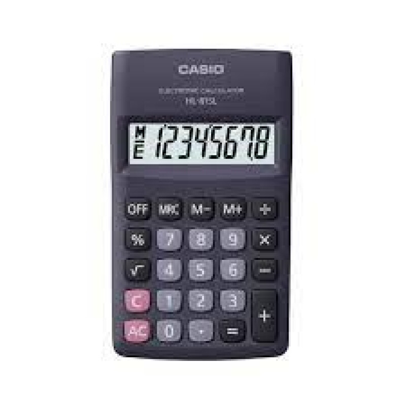 Calculadora de bolsillo negra Casio HL-815L Calculadora de bolsillo negra Casio HL-815L