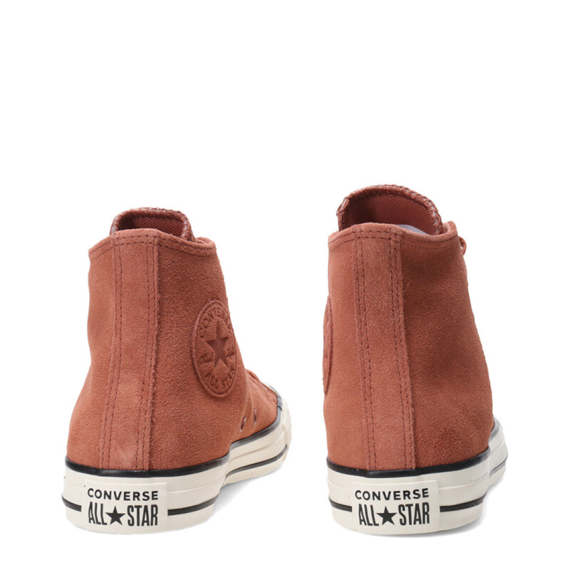 Championes Unisex Converse Ctas Hi Chuck Taylor All Star Marrón - Blanco