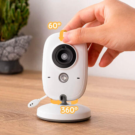 "Baby Call 3.5"" Cámara Monitor Bebe Inalám Temperatura" Blanco