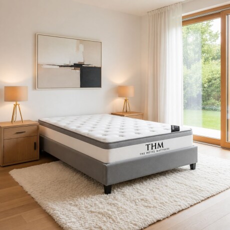 Sommier 2 plazas HAMPTONS Hybrid Rhodium Sommier 2 plazas HAMPTONS Hybrid Rhodium