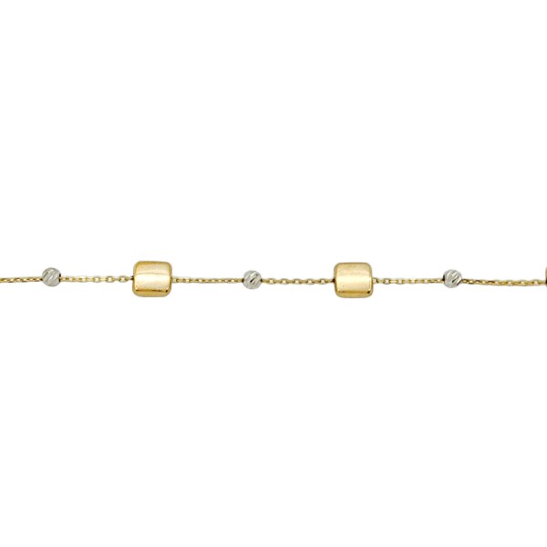 Pulsera Cuadrados-Oro bajo-Sin Piedra-PU8069 sinpiedra