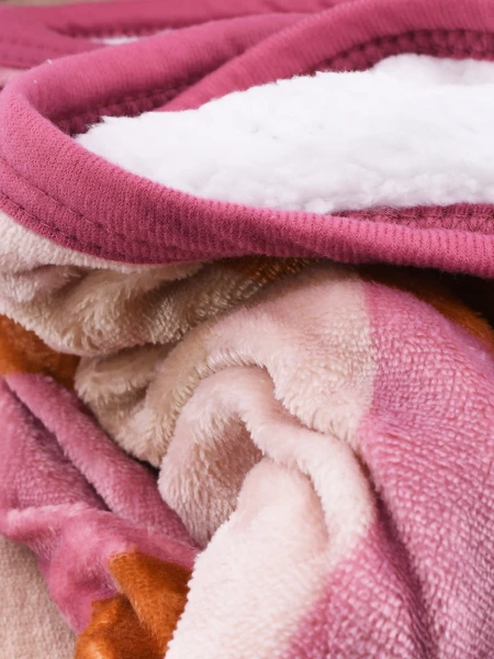MANTA SHERPA PRINT ROSADO