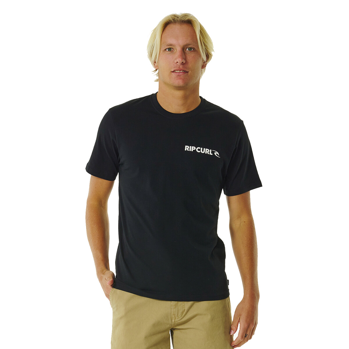 Remera Rip Curl Brand Icon Tee - Negro 