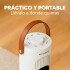 Estufa Calefactor Ceramico Torre Electrica Oscilacion 2000W Variante Color Blanco