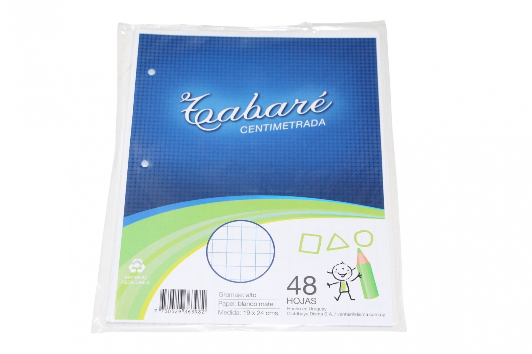 HOJA TABARE CENTIMETRADA 48 HOJAS 