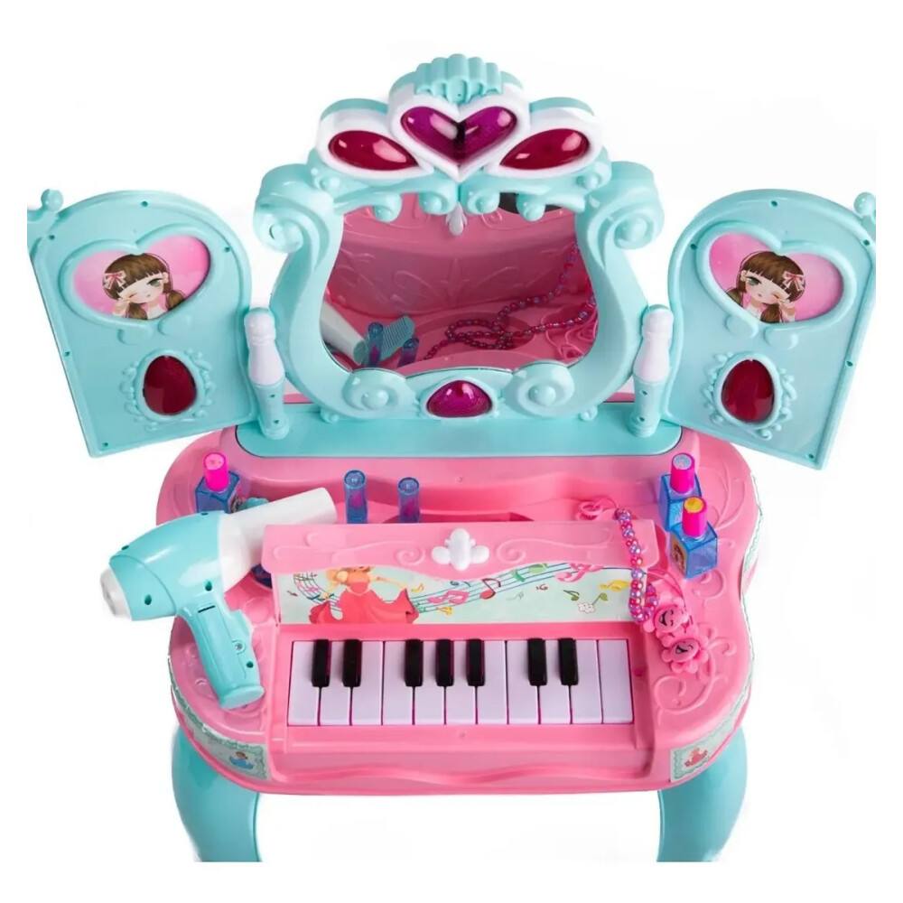 Tocador de belleza con accesorios y piano Tocador de belleza con accesorios y piano