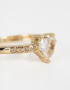 Anillos Chicos Strass Anillo Con Corazón Y Strass - Dorado