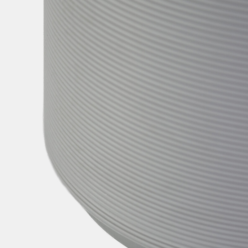BASURERO PLAST GRIS/BAMBU 20X26CM Unica