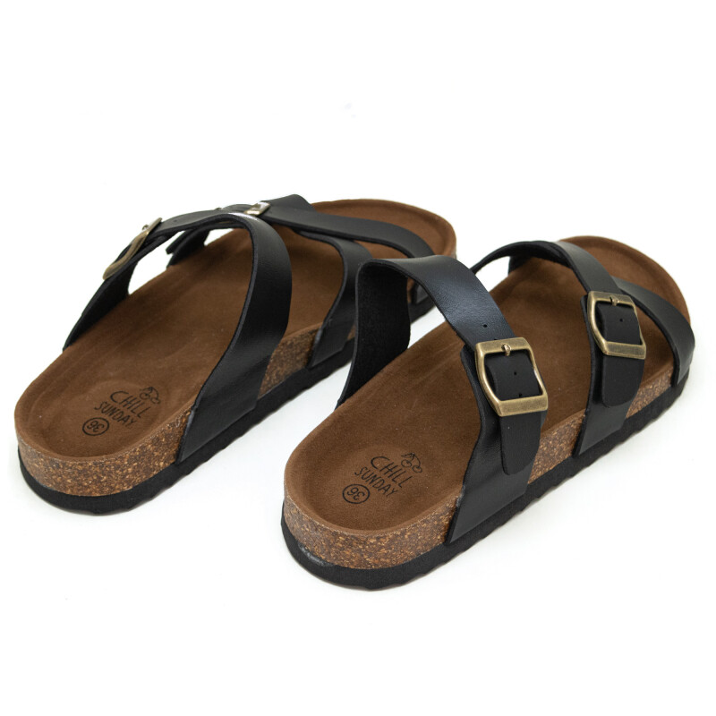 Sandalias Chill Sunday de Mujer - YF01W Negro