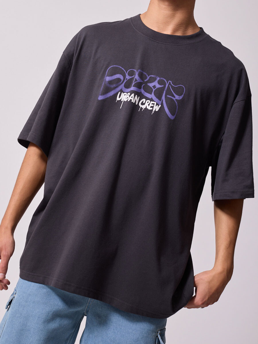 T-SHIRT MITON DIXIE - Gris Oscuro 