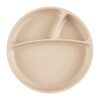 Plato con divisiones ventosa MinikOiOi beige