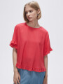 Blusa Abbas Rojo Coral