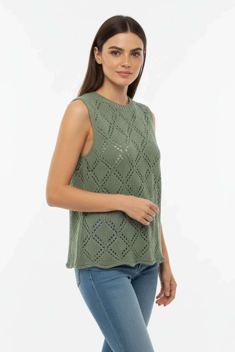 Chaleco Liriot - Verde Azulado 