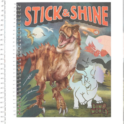 Libro para Colorear Dino World Stick & Shine Libro para Colorear Dino World Stick & Shine