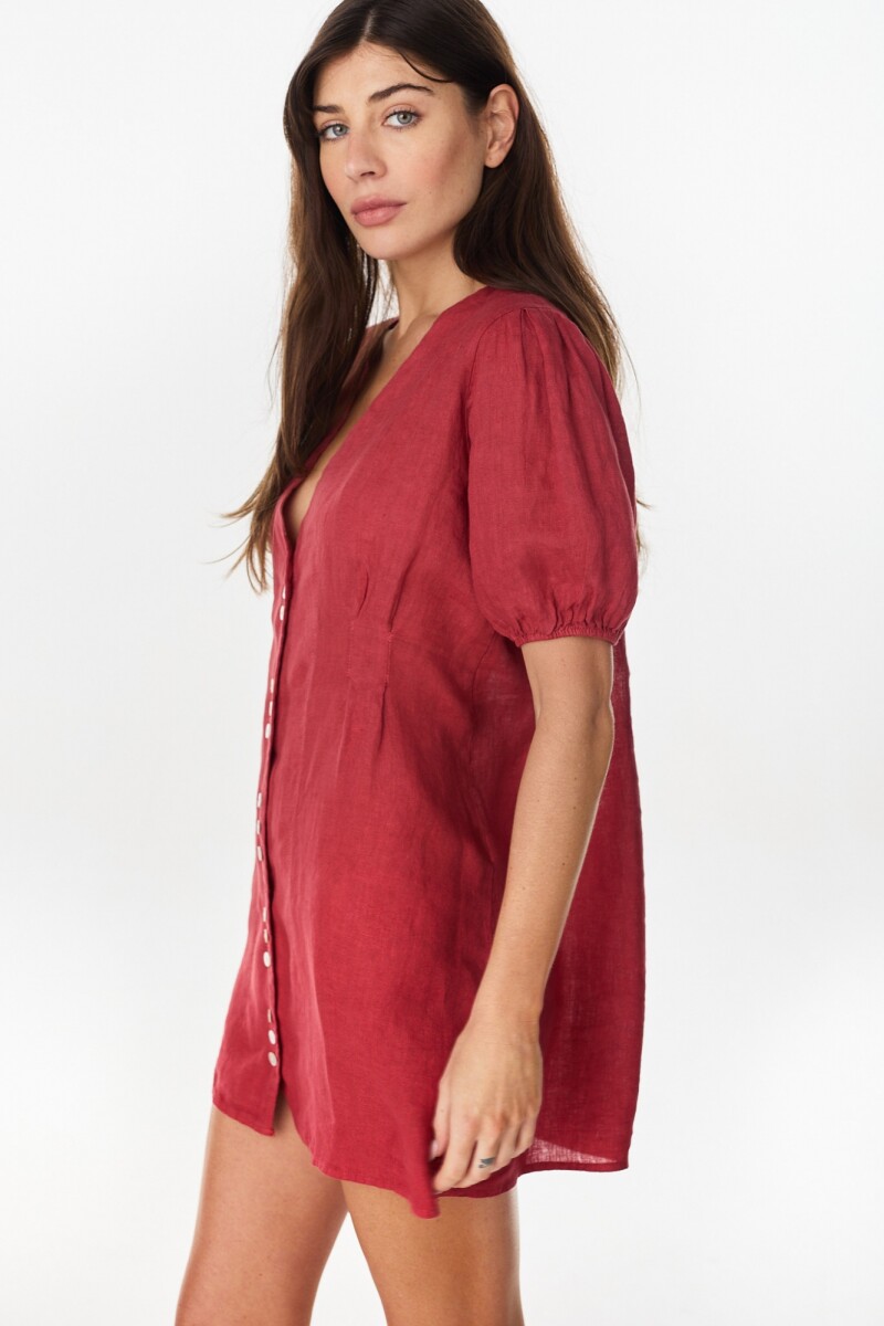 Vestido Poppy Terracota