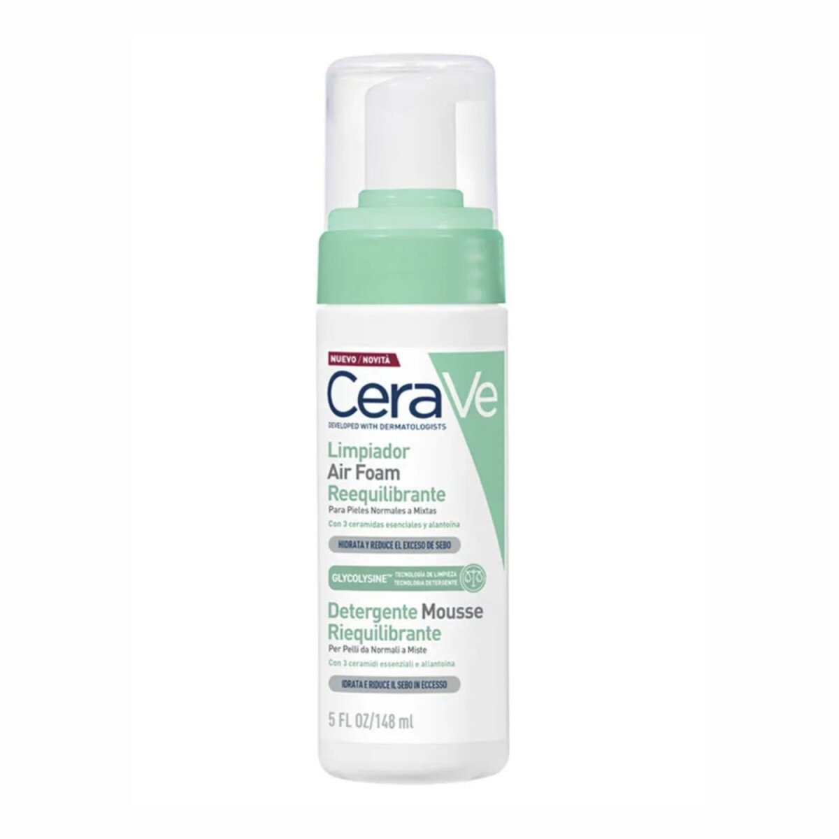 Limpiador Facial Cerave Air Foam Reequilibrante 