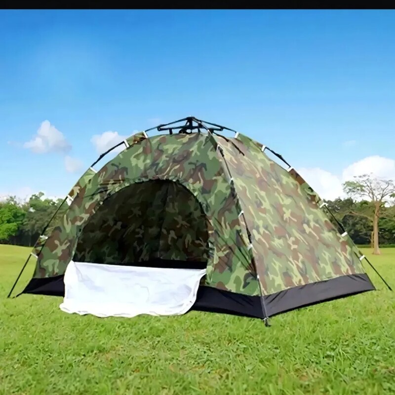 Carpa Auto armable Camuflada 4 Personas Impermeable Militar Camping Outdoor Con Bolso Carpa Auto armable Camuflada 4 Personas Impermeable Militar Camping Outdoor Con Bolso