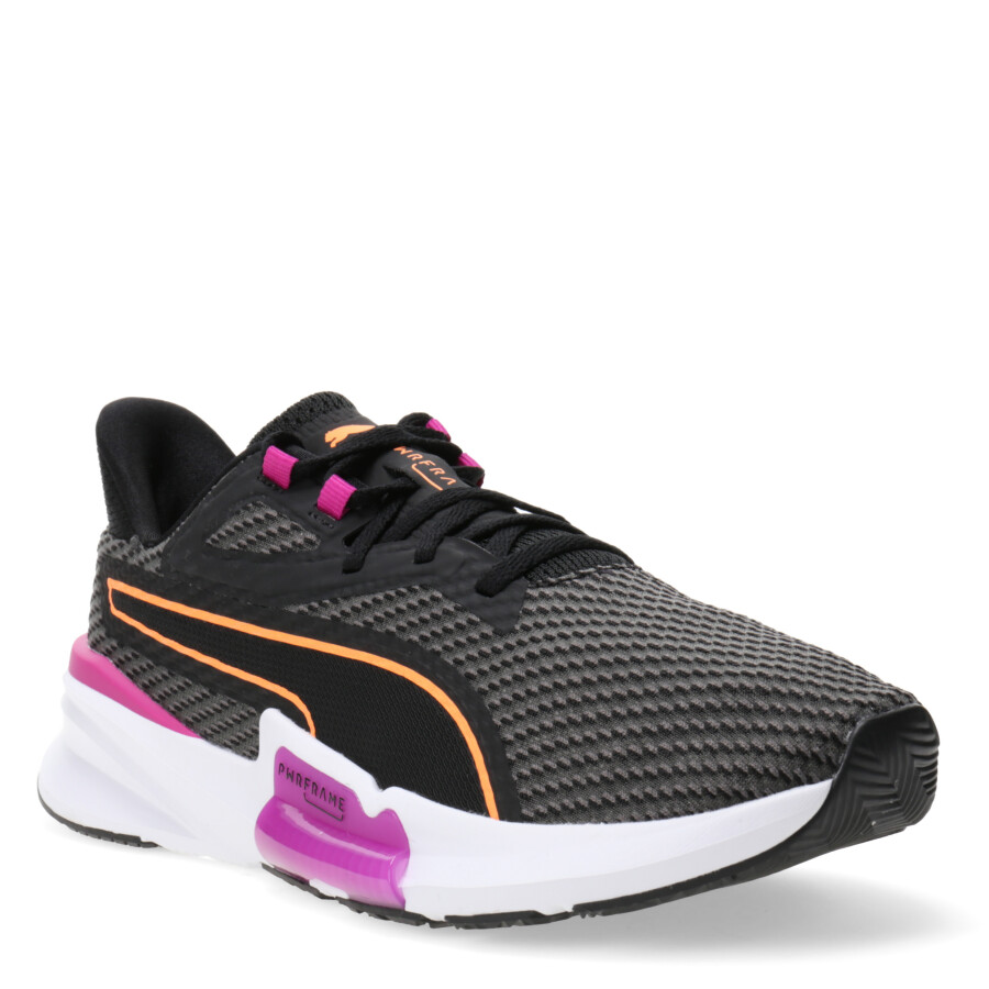 Championes de Mujer Puma PWRFrame TR 2 Negro - Violeta Malva - Anaranjado