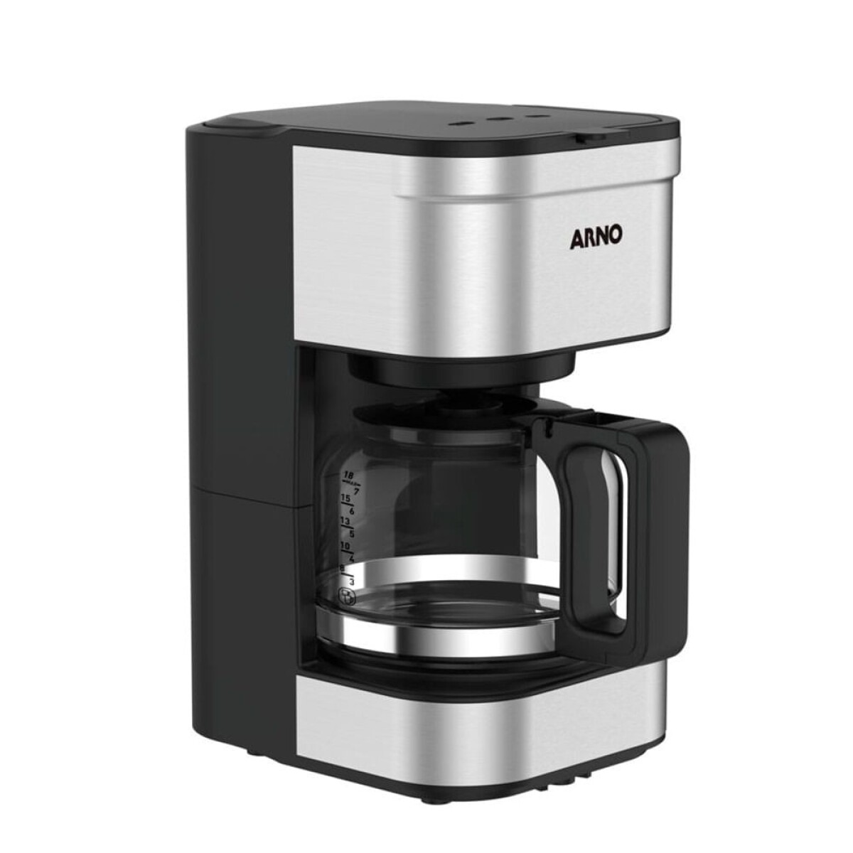 Cafetera de filtro Arno | Acero inoxidable | Capacidad 18 tazas | Con portafiltro. 