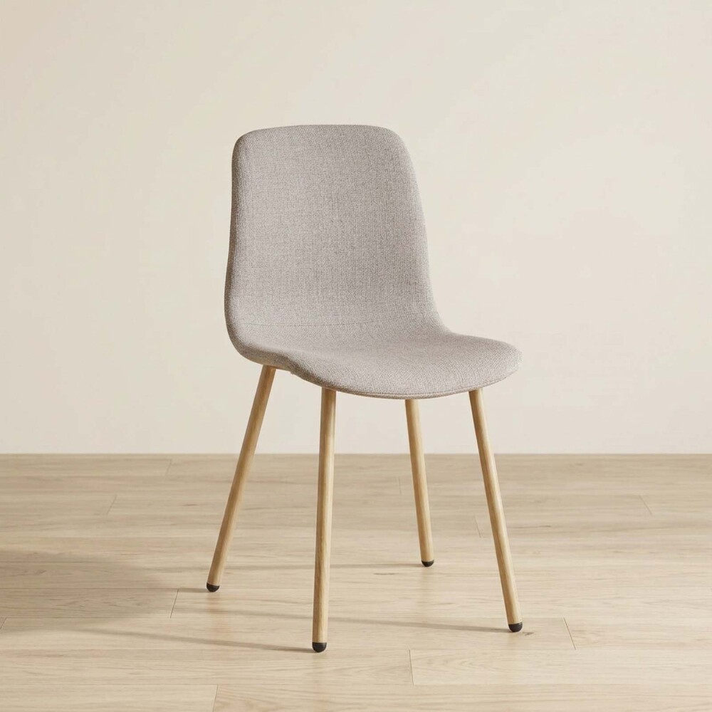 SILLA DE COMEDOR METAL-Y-TELA MARRON CLEO