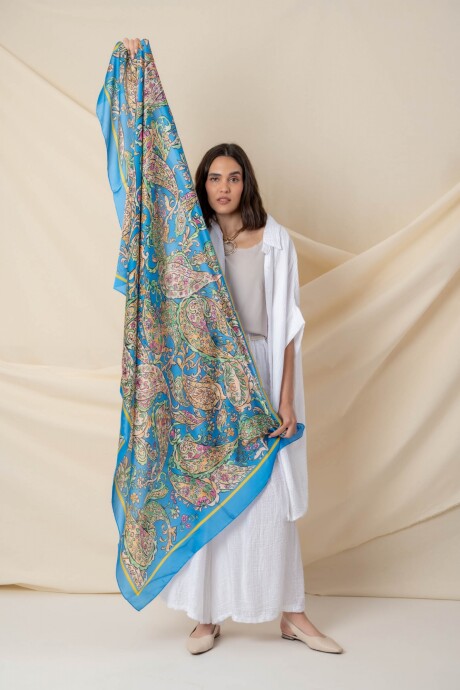 PAÑUELO ARABESQUE Azul