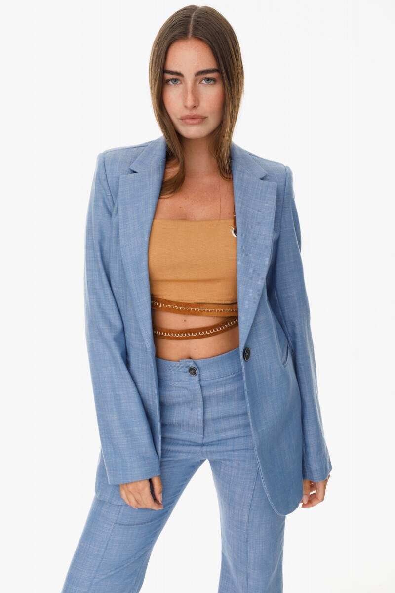Blazer Turin Cotton Celeste