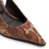 RE-SAMANTHA LIGHT BROWN LEATHER BROWN MULTI