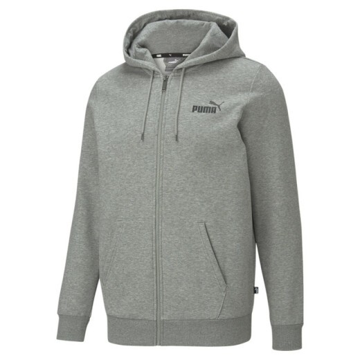 Campera Puma Hombre ESS Small Logo FZ Hoodie FL Gris S/C