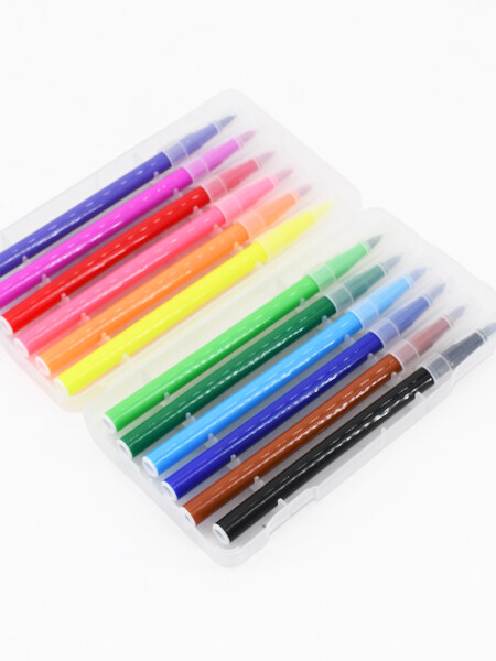 MARCADORES PUNTA PINCEL EFECTO ACUARELAS MULTICOLOR