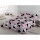 Acolchado Cotton Flor 2 plazas Queen 250x270cm Gris/Salmon