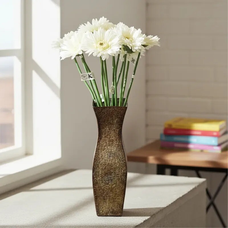 Flor Artificial Gerbera blanca Tallo Largo - PRODUCTO CON DETALLES - Flor Artificial Gerbera blanca Tallo Largo - PRODUCTO CON DETALLES -