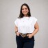 Remera hombreras Blanco