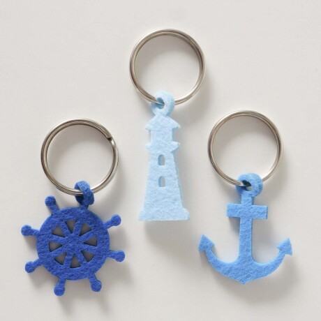 LLAVERO SAREL MATERIALES-MIXTOS AZUL 2056737