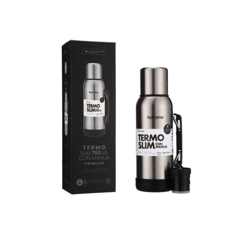 Termo Slim 750Ml. Con Base Silicona Acero