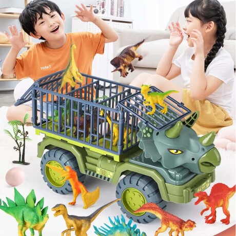 Camión Vehículo Dinosaurio con Animales Juguete para Niños Tiranosaurio