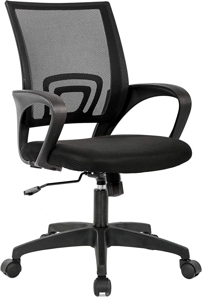 Silla Giratoria De Escritorio Oficina Regulable Ergonómica - Negro 